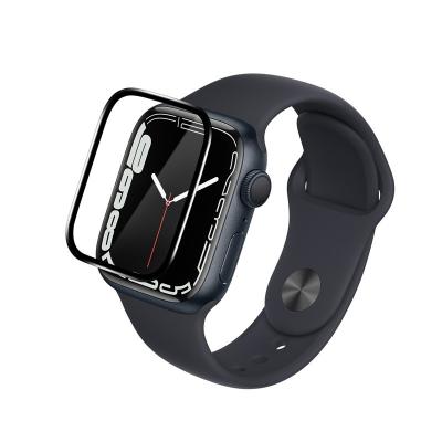 China Full Cover/Eco-friendly/Anti Finger Watch Tempered Glass Protective Film PMMA Compound For Apple Watch 7 For Iwatch 41mm 45mm Soft Film 6/5/4 Ceramic Film for sale