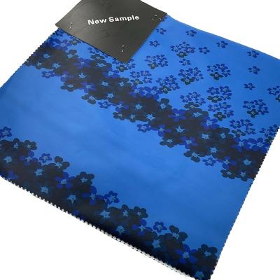 China 420D Oxford Waterproof Blue Transfer Printing PVC Coating Fabric with WR and Windproof Flame Retardant for Tent/Tarp for sale