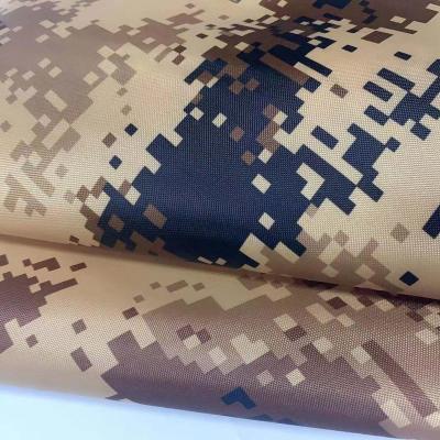 China Fancy 150D Oxford Waterproof Solid Dyed Transfer Printing PU Coating Polyester Waterproof Fabric For Tent/Tarp/Car/Military for sale