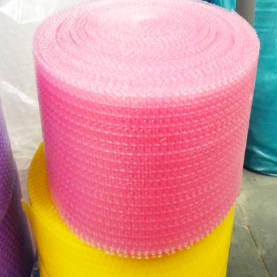 China Products Packaging Pink Bubble Plastic Film Heart Shaped Plastic Air Bubble Roll for sale