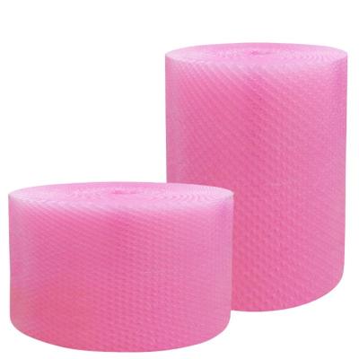 China Custom Shaped Plastic Commodity Packaging Bubble Pink Heart Shaped Bubble Roll For Product Packing for sale