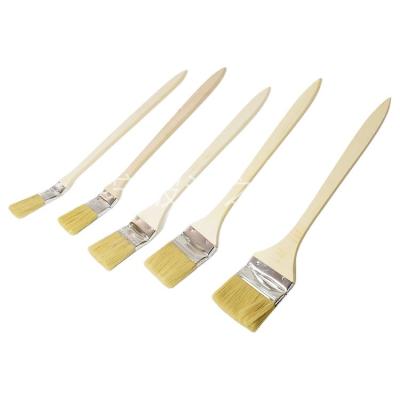 China Hot Selling Wooden Brush IMPA Handle Angle Radiator Brush Dog Along Leg Brushes Angle Radiator Brushes for sale