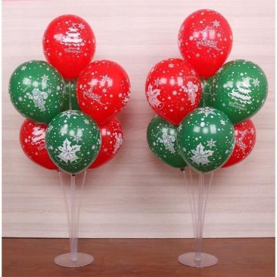 China Christmas Decoration 12inch 2.8g Full Christmas Decoration 12inch 2.8g Red Green Latex Balloon Designs Christmas Party Decoration 100pcs Matt Snowflake Balloon Manufacturer for sale