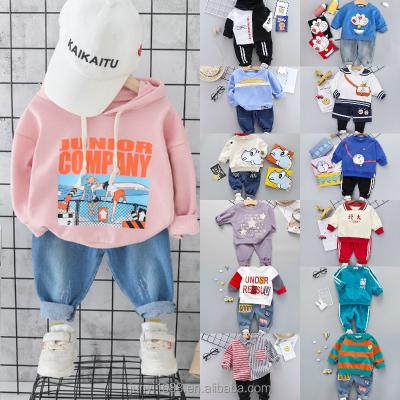 China Washable Children's Hoodie Set 2022 Pure Cotton Girls Summer Warm Baby Wear Children's Wear Boy's Suit for sale