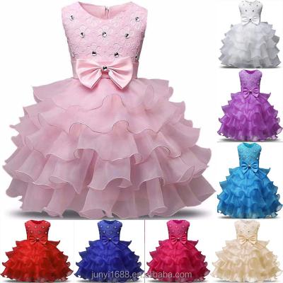 China high quality Anti-wrinkle lace children's dress girl's summer style birthday dress hot sale discount price for sale