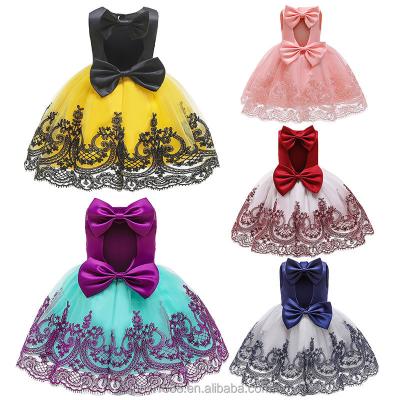 China Girl's Factory Wholesale Price Princess Flower Dress For Girl's Anti-wrinkle High Quality Pretty Children's for sale