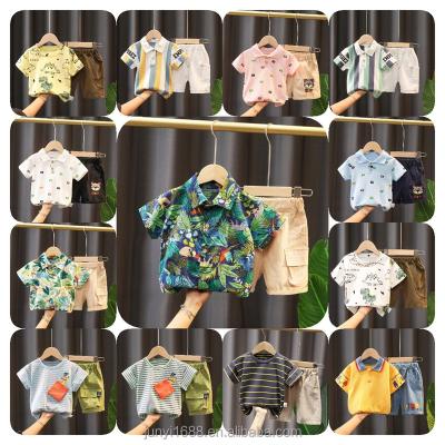 China Casual Boys Short Sleeve Gentleman Baby Outfit Suit With Bowtie Infant Overalls Clothin for sale