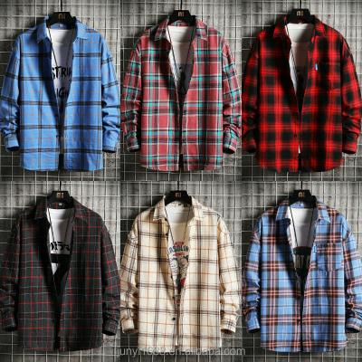 China Popular Long Sleeve Plaid Breathable Fabric Soft Shirt For Men In Summer for sale