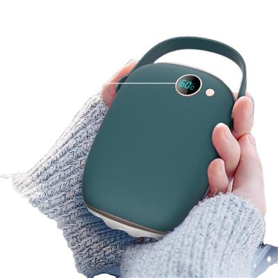 China Winter New Arrivals LED Display USB Mini Pocket Electric Power Bank Portable Hand Warmer Rechargeable Cute Hand Warmer for sale