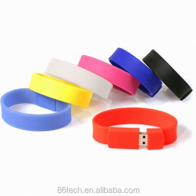 China Style Can Be Customized PVC Wristband USB Flash, Hand Band USB Flash Drive for sale