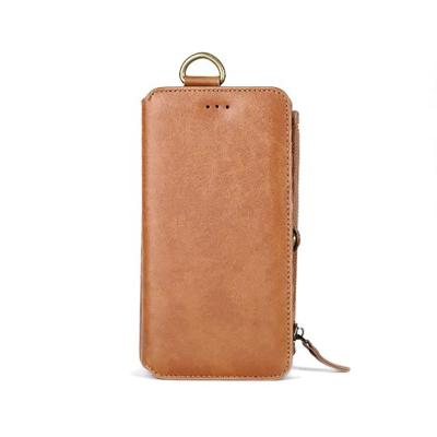 China Customized Shockproof Ladies Leather Wallet Cell Phone Case Bag For Samsung for sale