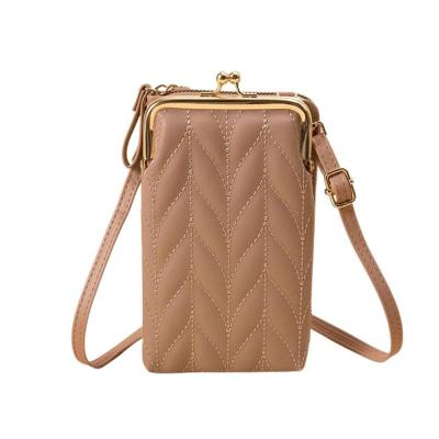 China Shockproof Mobile Phone Bag Women Shape Multifunctional Cross - Zipper Mini Body Shoulder Bag Wallet for sale