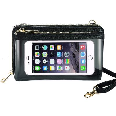 China Phone Purse Shockproof Cross - Body With Touch Screen Window For Women Mini Bag Cute for sale