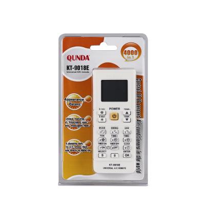 China 4000 Heat Adjustment Universal Qunda KT-9018 Air Conditioner Remote Control In 1 for sale