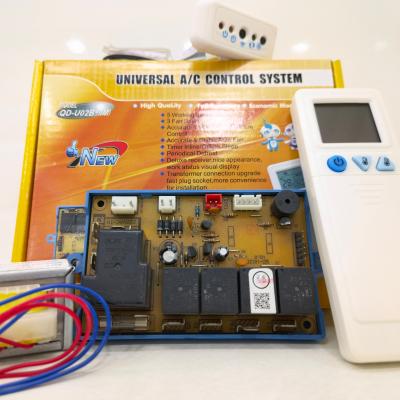 China Automatically Defrost QUNDA QD-U02B+(M) Universal Air Conditioner Control System PCB for sale