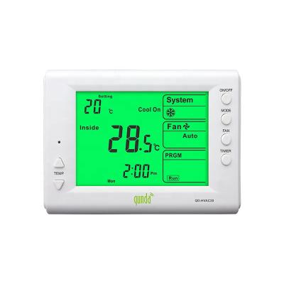 China QUNDA QD-HVAC20 100-240V thermostat system wireless programmable thermostat with high quality for sale