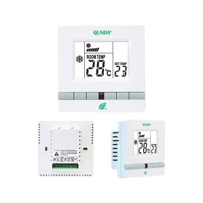 China QUNDA QD-HVAC06E air conditioner thermostat system wireless thermostat with high quality for sale