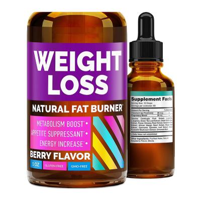 China Hot Selling Advanced Health Food RTS Weight Loss 30ml Boost Body Metabolism Healthy Appetite Suppressant Chromium Drops for sale