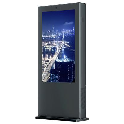 China IP65 2500 Nit High Brightness Outdoor Waterproof Display , 55 Inch Outdoor Digital Totem for sale