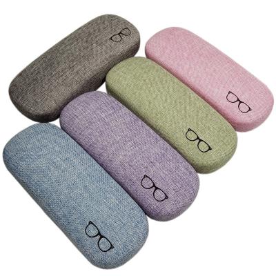 China New Fashion Environmental Friendly Glasses Case Portable Hard Shell Box Glasses Case Protector Reading Eyewear Case Leather Eye Glass for sale