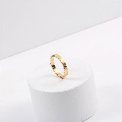 China Women CLASSIC High Quality Jewelry Stainless Steel Tasty Heart Pave Rings for sale