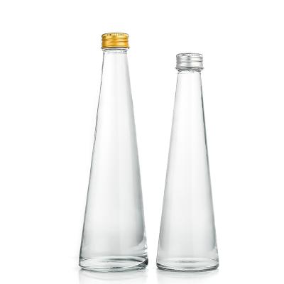 China 250ML And 330ML Clear Frost Ice Wine /fruit Glass Eco-friendly Recyclable High Quality Black Wine Bottles With Cork for sale