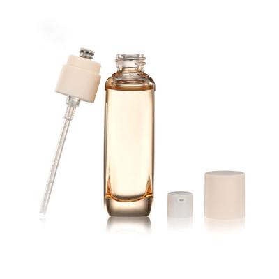 China Eco-friendly Recyclable Luxury Green Cosmetic Lotion Glass Bottle Cosmetic Packaging With Plastic Cap Empty 30ml Glass Dropper Bottles for sale