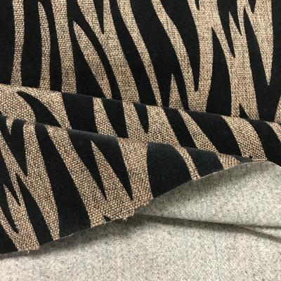 China Manufacturer Linen Fabric Tear-Resistant Jacquard Sofa Tear-Resistant 100% Flocking Fabric Upholstery Jacquard for sale