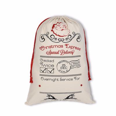 China Best Price Recyclable Custom Gift Luxury Dust Pouch For Christmas Drawstring Dust Cotton Sack Bag With Logo for sale