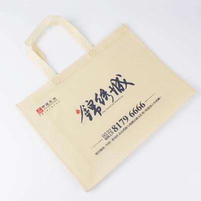 China Reusable Portable Non Woven Non Woven Shopping Handle Tote Bags Eco Friendly Shoulder Bags for sale