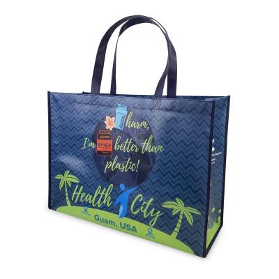 China Wholesale Waterproof Tote Non Woven Bag With Promotional Reusable Shopping Bag Bag for sale