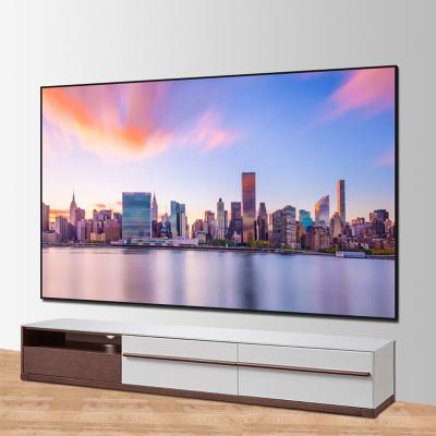 China 100 inch 16:9 PVC softl 4.5cm projection white frame high quality hot sale wall view screen for sale