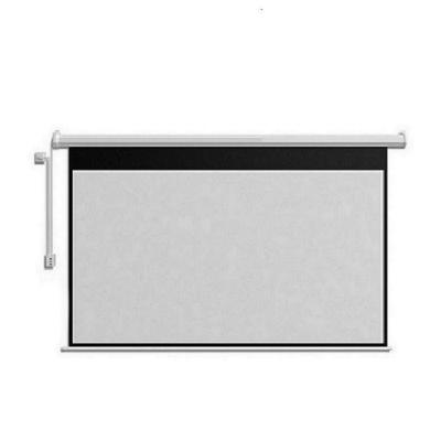 China New Listing 92 Inch Electric High Quality Electric White Home Theater Electric Projector Screen for sale