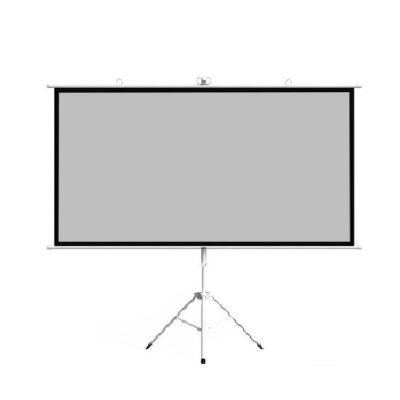 China 2021 Tripod Floor Stand 120 Inch High Quality White Floor Stand Portable Projection Projector Screen for sale