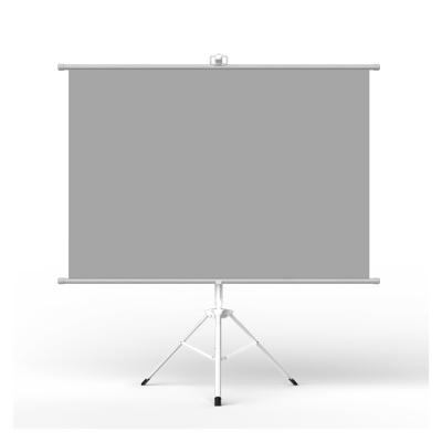 China 2021 High Quality White Tripod Floor Stand Projection Screen 60 Inch Floor Stand Projector Screen for sale