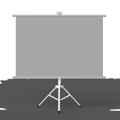 China New 100 Inch High Quality White 16:9/4:3 Anti Enumeration Tripod Floor Tripod Stand ALR Projection Screen Lightweight Projector Screen for sale