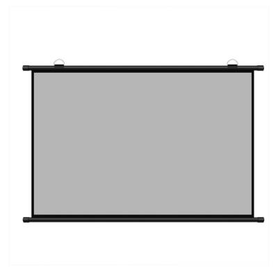 China Hot Selling High Quality 60 Inch White Manual Projector Screen Wall Mounted for sale