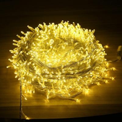 China Christmas 100M Warm Led String Lights Outdoor Decorative Light String for Street, Garden, Christmas Tree for sale