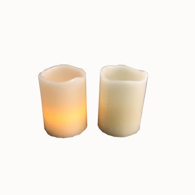 China Wholesale Real Flameless Artificial Wedding Led Candle Wax Cover Battery Flameless for sale