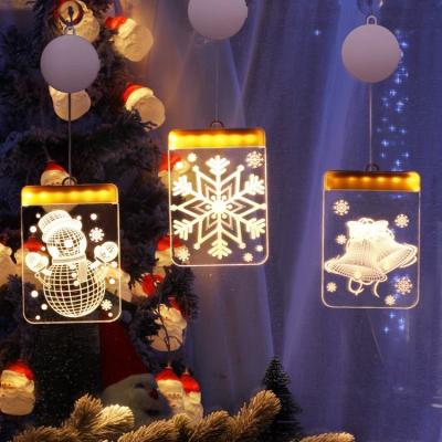 China High Transparent 3D Ice Acrylic Popular Strip Hanging Christmas Led Light Christmas Theme Decoration For Home,Party,Store for sale