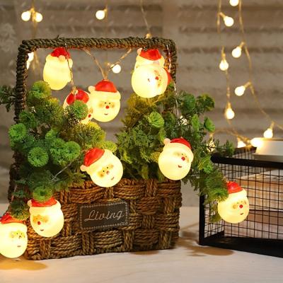 China PVC+LED Lights+Battery Box Christmas Decoration 2021 Santa Claus Plastic Outdoor 3D Lights Santa Snowman Light String Cute LED for sale