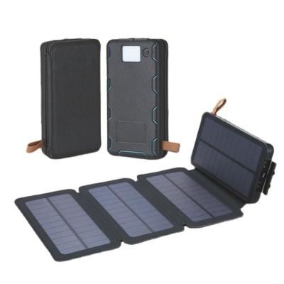 China Waterproof Solar Panel Charging Solar Power Bank For Wholesale Phone Charger With LED for sale