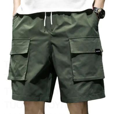 China Anti-wrinkle wholesale outdoor athletic plain pocket shorts cargo shorts knee length for men streetwear for sale