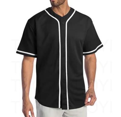 China Other Blank Custom Jerseys Baseball Tshirt 100% Polyester Baseball Jersey Button Down Shirts Active Team Sports Uniforms for sale