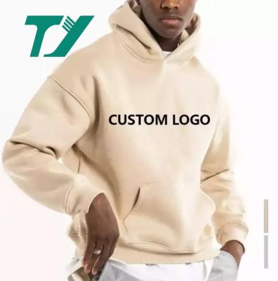 China Other TUOYI 380-480gsm high quality cotton oversized blank fashion streetwear embroidery logo custom mens hoodie for sale