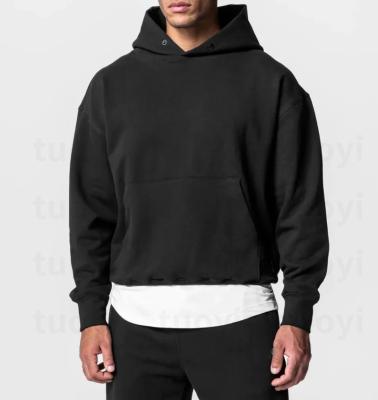 China Other TUOYI High Quality Designer Wholesale Heavyweight Cotton Men's Hoodies Oversized Custom Logo Men Blank Oversized for sale