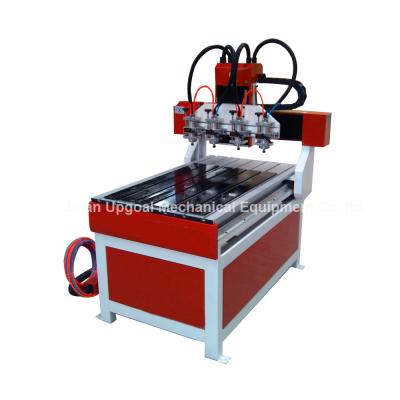 China Small 4 Spindles 600*900mm Wood CNC Carving Machine for sale