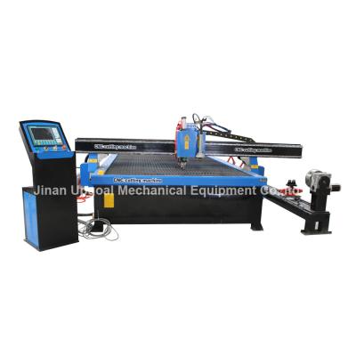 China Large 1900*3000mm Plasma Cutting Drilling Machine with Rotary Axis for Tube for sale