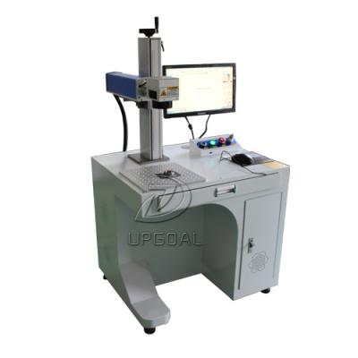 China 20W Plastic Buckles Fiber Laser Marking Machine with 110*110mm Working Area for sale