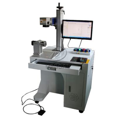 China Stainless Steel Cylinder Fiber Laser Marking Machine with Rotary Axis AC110V for sale